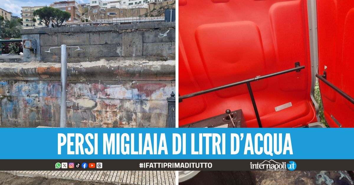 Vandali in azione sul lido di Largo Sermoneta, devastati bagni e docce