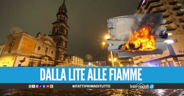 Dà fuoco allo scooter del fratello dopo la lite, arrestato 46enne a Napoli