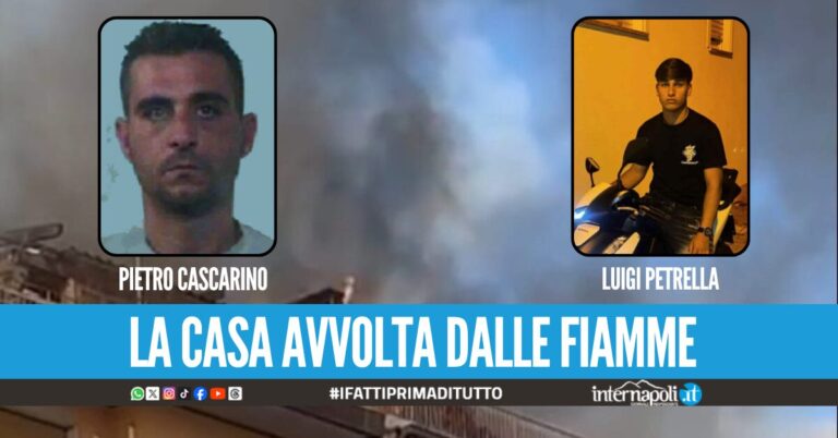 In fiamme l'abitazione di Pietro Cascarino a Mondragone, è accusato della morte di Luigi Petrella