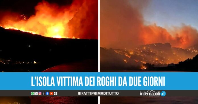 Maxi incendio a Creta, turisti e residenti in fuga dall'isola