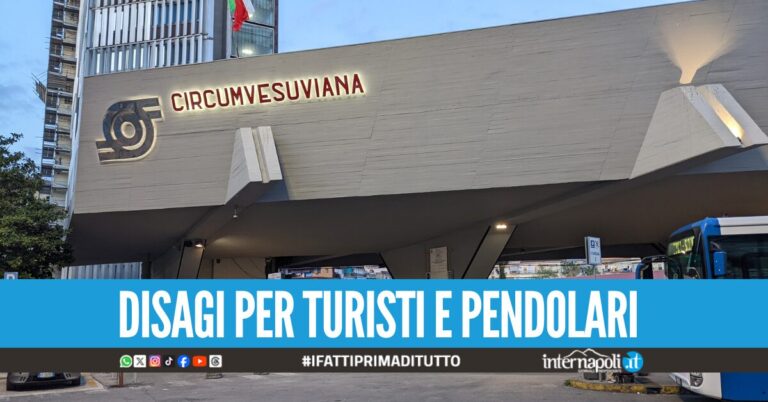 Blackout a Porta Nolana, ferme le linee della Circumvesuviana