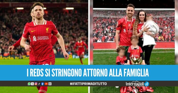 Morte di Diogo Jota, il Liverpool continuerà a pagare lo stipendio del calciatore alla famiglia