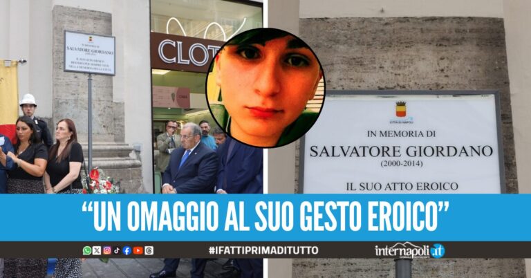 Scoperta la targa per Salvatore Giordano nella Galleria Umberto: "Il suo sacrificio patrimonio della città"