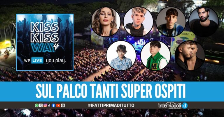 Il tour estivo "Kiss Kiss Way" sbarca a Baia Domizia, sale l'attesa per il concertone