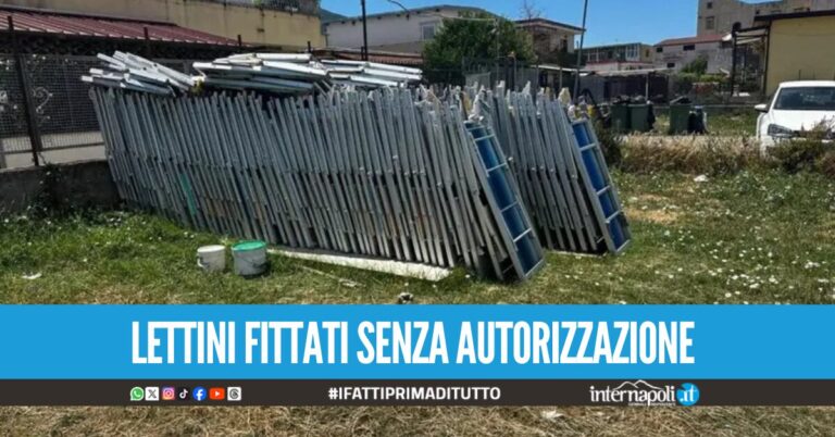 Scoperto lido abusivo sulla spiaggia a Castellammare, sequestrati 150 lettini