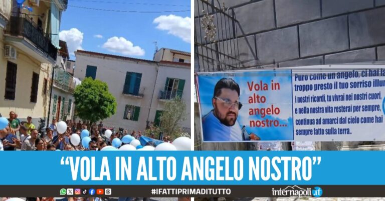Lacrime e commozione a Marano per i funerali di Giuliano: "Puro come un angelo, ci hai lasciati troppo presto"