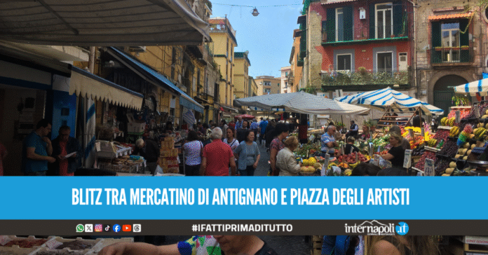 Controlli tra le bancarelle al Vomero, sequestrati 150 kg di frutta e verdura 