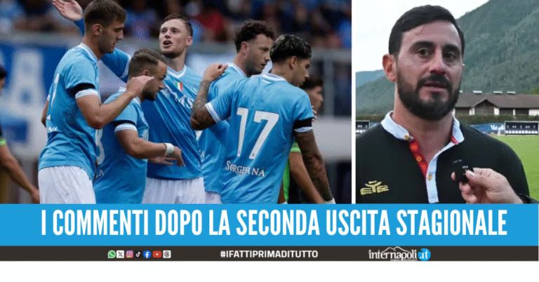 L’allenatore del Catanzaro estasiato dal Napoli dopo l’amichevole: “Può vincere la Champions”
