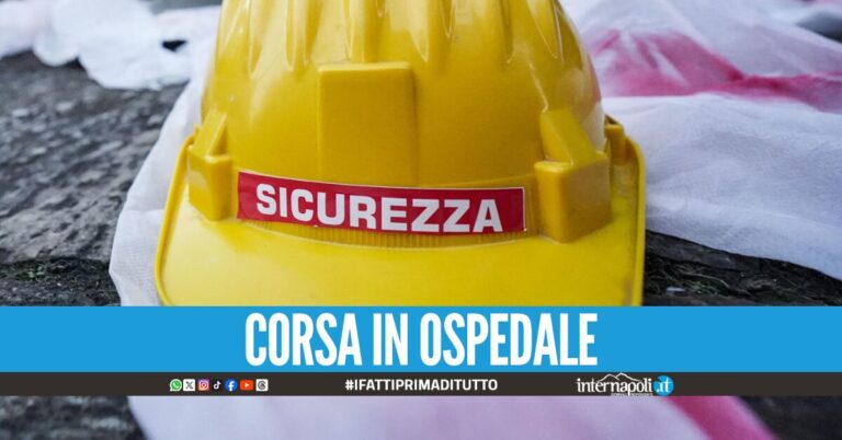 Paura a Caivano, operaio ferito dopo il crollo di un muro