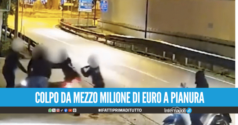 Pistola in faccia al rappresentante di gioielli a Napoli, banditi via con 5 Kg di monili e preziosi