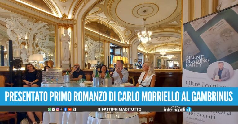 Presentato al Gran Caffè Gambrinus il primo romanzo di Carlo Morriello “Oltre l’ombra dei colori”