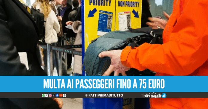 Ryanair, bonus fino a 80 euro per i dipendenti che segnalano bagagli fuori misura