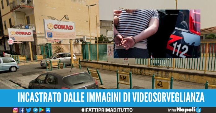 rapina conad via roma verso scampia