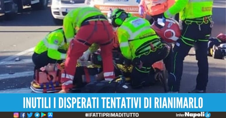 acerra morto motociclo