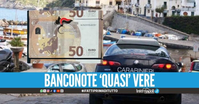 Sbarca a Ischia con 1000 euro falsi, bloccato con 20 banconote
