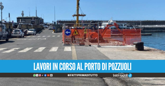 Pozzuoli, al via i lavori al porto per l'installazione di un pontone galleggiante