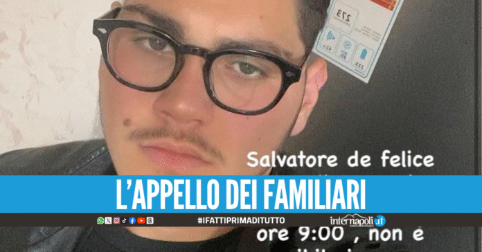 Ansia a Pozzuoli per Salvatore De Felice, il 20enne è scomparso