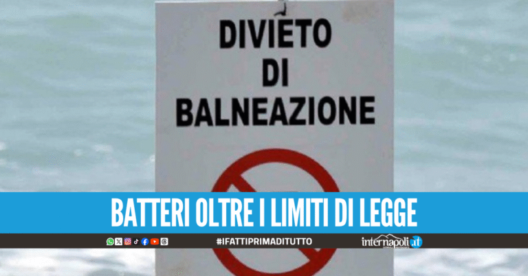 Batteri fecali in mare: allarme a Vietri, Minori e Casamicciola Terme