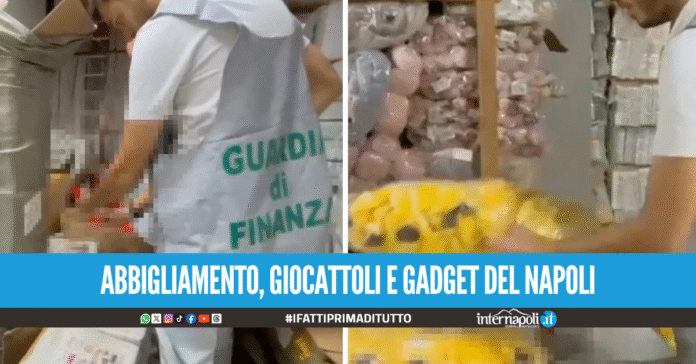 Blitz anti 'pezzotti' tra Napoli e provincia: sequestrati 380mila prodotti, 12 denunciati