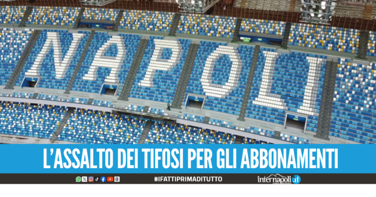Abbonamenti del Napoli sold out in poche ore, la società: “Grazie a tutti”