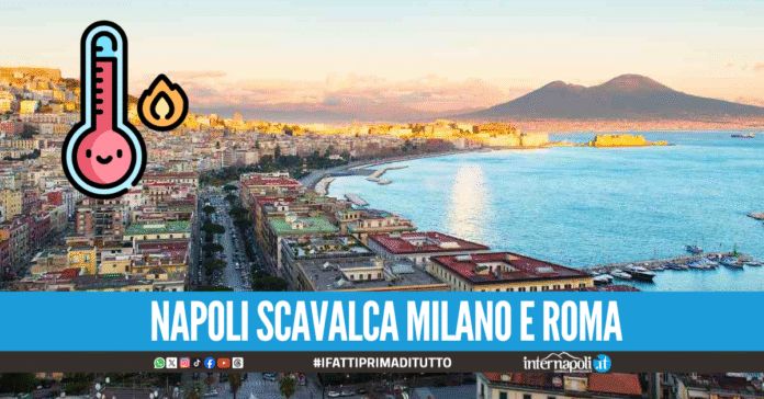 Napoli nella classifica generale ha superato Milano e Roma