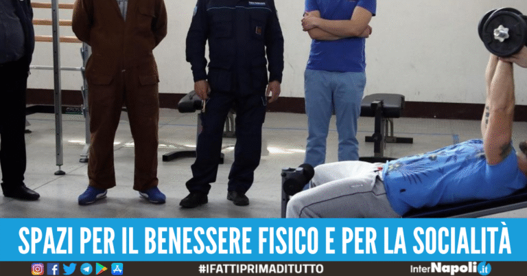 Nuova palestra a campo sportivo per i detenuti del carcere di Poggioreale