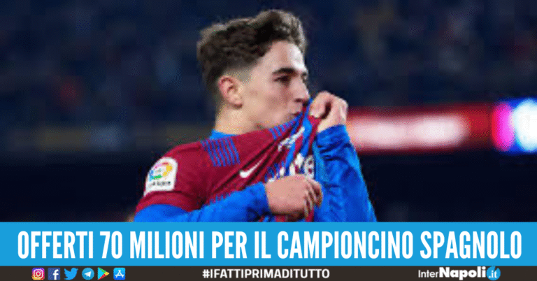 Bomba dalla Spagna: il Napoli in trattativa con il Barcellona per Gavi