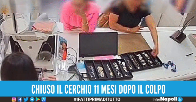 Rapina da 250mila euro in gioielleria a Casoria