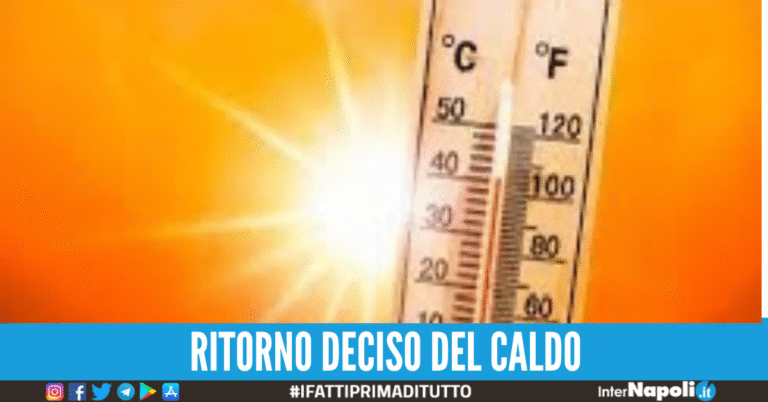 Meteo Napoli, oggi sole intenso e temperature fino a 30 gradi