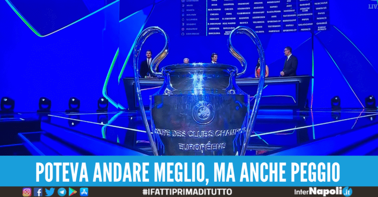 Champions League, sorteggiate le avversarie del Napoli: ci sono anche i campioni del mondo