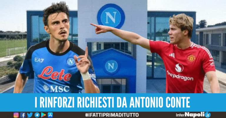 Napoli, ok: Hojlund: Elmas in viaggio verso l’Italia per le visite mediche