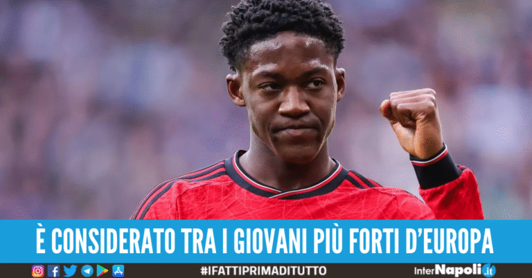 Il Napoli prova il colpaccio in Premier: ok da Mainoo, la posizione dello United