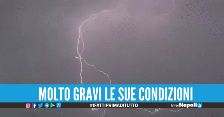 Ragazzo di 15 anni colpito da un fulmine, è in terapia intensiva