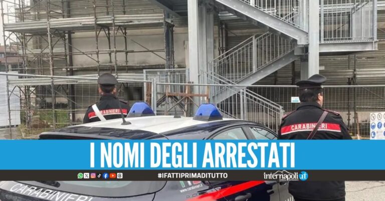 Furto nel cantiere a Giugliano, arrestati i 4 'specialisti'