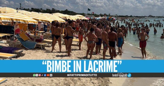 Follia sul lido in Salento, botte tra venditori ambulanti
