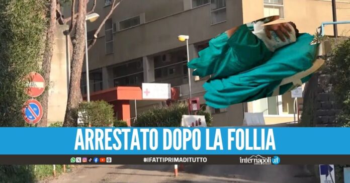 Caos all'ospedale di Torre del Greco, picchia sanitari e guardie giurate