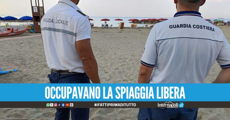 Ombrellone 'selvaggio' all'alba, scattano le multe a Formia