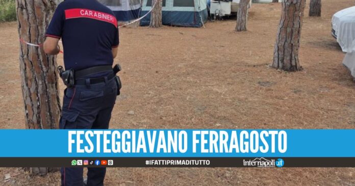 Campeggiano abusivamente vicino al fiume, spunta la latitante nella comitiva