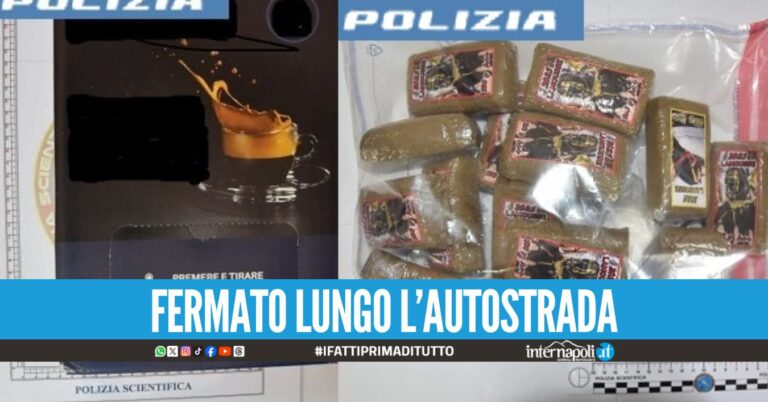 "Mi devo fare il caffè", pusher beccato con 1,5 kg di droga a Salerno