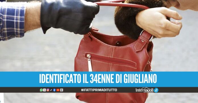 Scippa la donna e resta bloccato nel condominio a Villaricca: arrestato