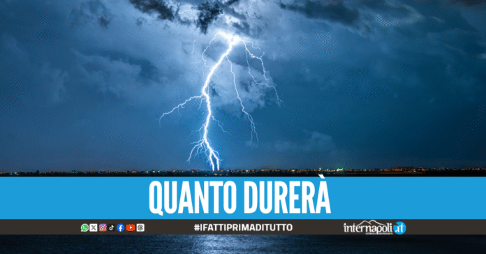 Nuovi temporali in arrivo a Napoli e in Campania, diramata l'allerta meteo