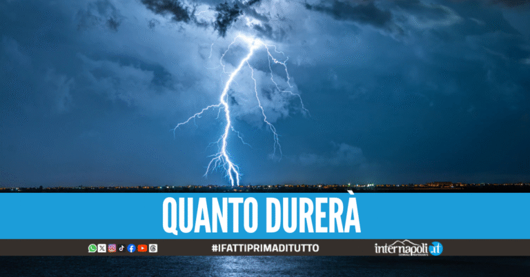 Nuovi temporali in arrivo a Napoli e in Campania, diramata l'allerta meteo