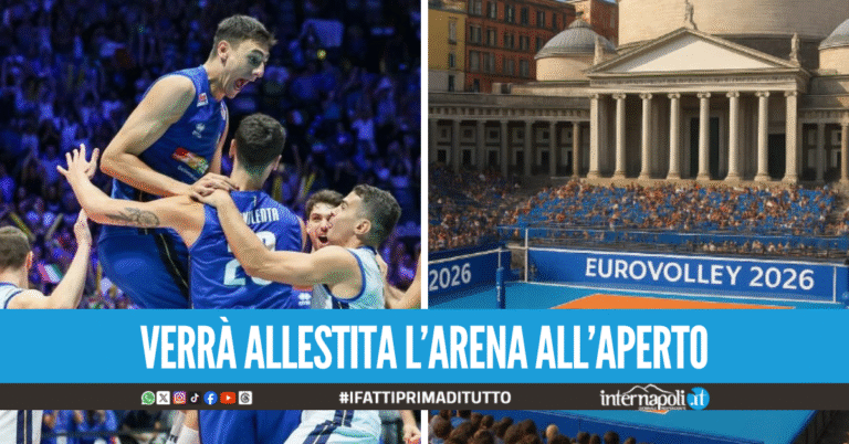 Napoli sarà teatro degli Europei di pallavolo 2026, a piazza del Plebiscito la partita inaugurale