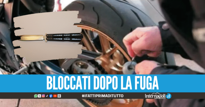 Rubano uno scooter e girano armati di coltelli, denunciati due minorenni a Fuorigrotta