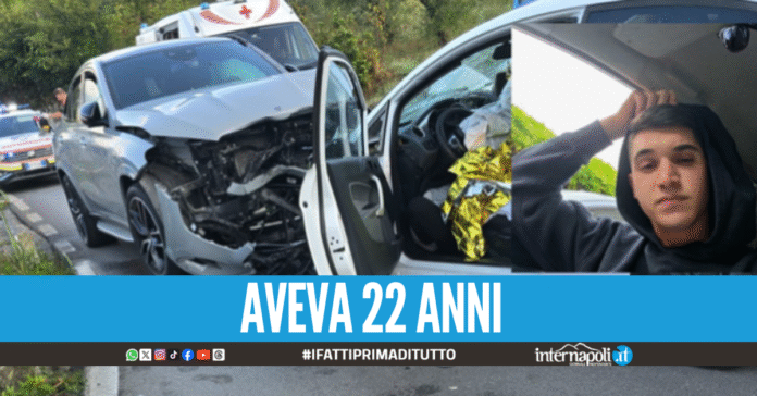 Tragico scontro tra auto nel Salernitano, Vincenzo muore dopo l'impatto