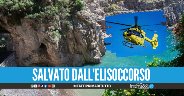 Paura in Costiera Sorrentina, 13enne sbatte sulla scogliera dopo il tuffo