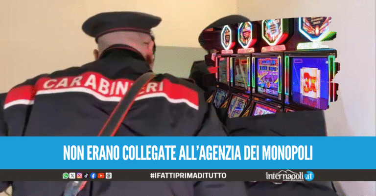 Giochi e scommesse illegali nel bar a Gragnano, sequestrate 4 videoslot