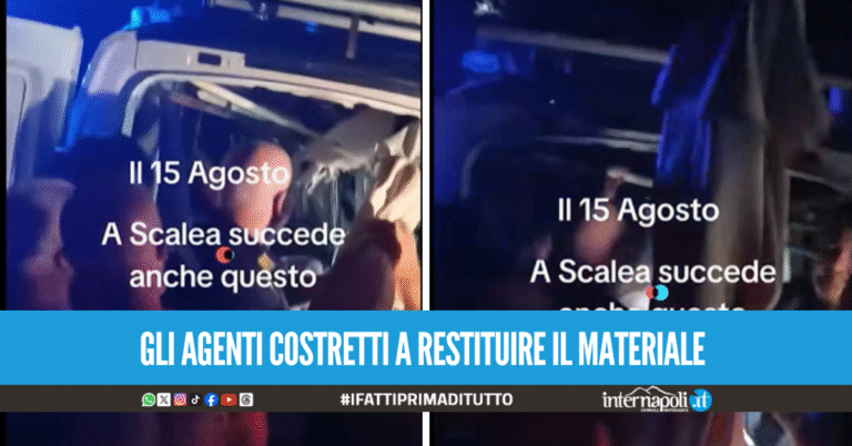 Blitz anti-ombrelloni di Ferragosto a Scalea finisce nel caos, polizia locale accerchiata dai turisti