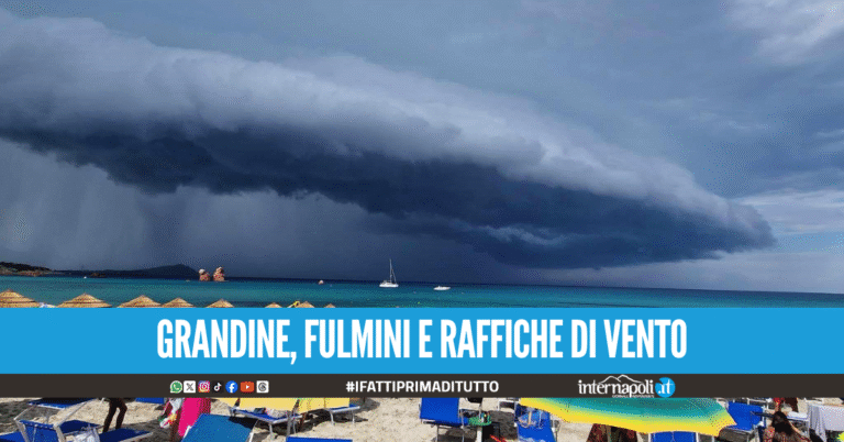 Domenica di piogge e temporali in Campania, emanata l'allerta meteo