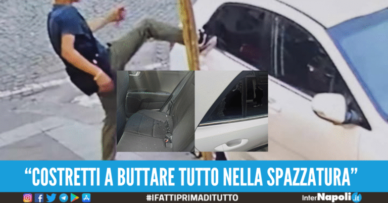 Violenza in centro a Napoli, parcheggiatore abusivo sfonda vetro di un’auto: il conducente si era rifiutato di pagare